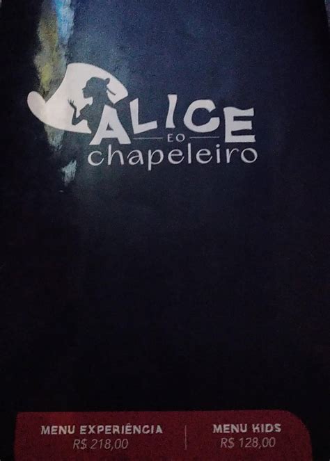 Carta De Restaurante Alice E O Chapeleiro Gramado