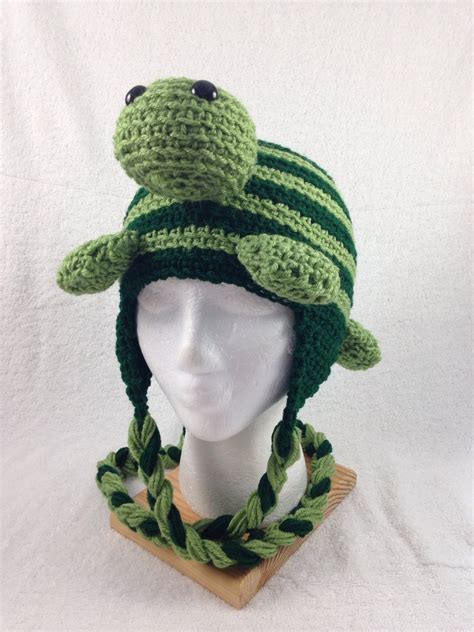 Crocheted Turtle Hat