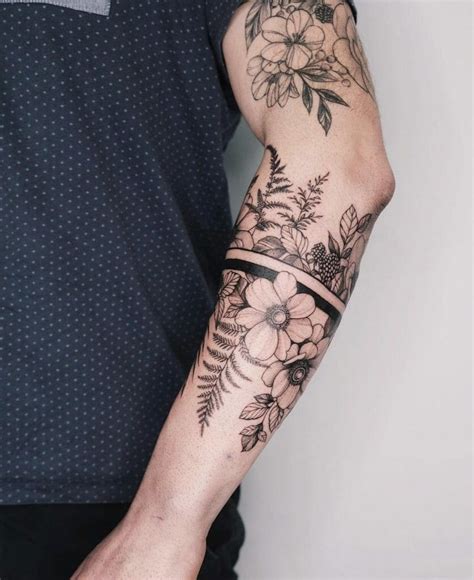 Best Masculine Men S Floral Tattoo Sleeve Ideas That Will Blow Your