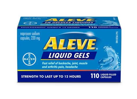 Aleve Liquid Gels Pain Reliever Aleve Canada