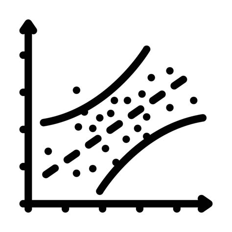 Linear Regression Line Icon Vector Illustration 17316918 Vector Art At