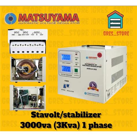 Jual Matsuyama Stabilizer Kva Ld V P Va Avr Stavol Stavolt