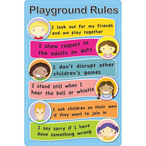 Faces Playground Rules Sign – Springboard Supplies