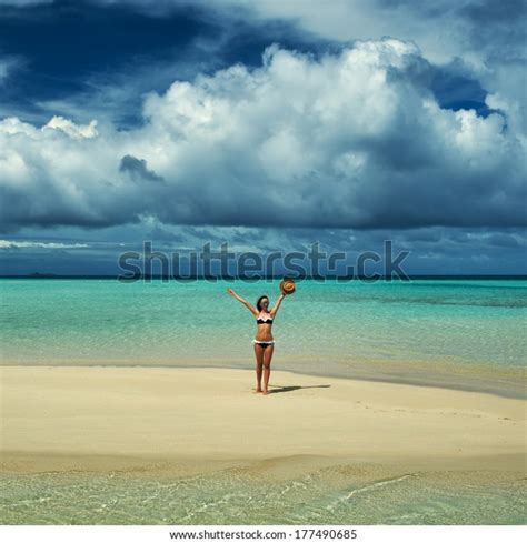 Woman Bikini Tropical Beach Stock Photo Shutterstock