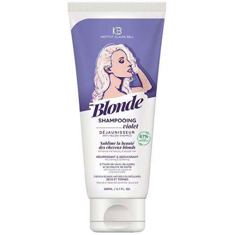 BLONDE SH 200 Blonde Shampooing Violet Déjaunisseur Nourrissant et