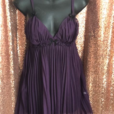 Dreamgirl Intimates Sleepwear Dreamgirl Plum Babydoll Lingerie Set Poshmark