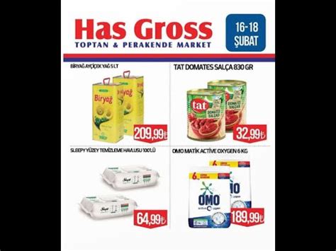 Has Gross Market Hafta Sonu Kampanyalar 16 18 Şubat 2024 YouTube