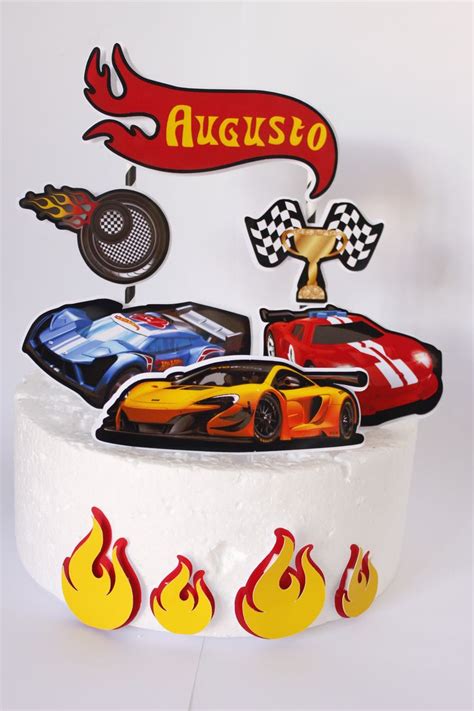 Topo Para Bolo Hot Wheels Bolo Hot Wheels Topo De Bolo