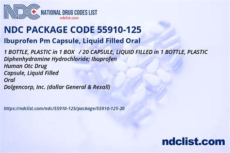 Ndc Package Ibuprofen Pm Capsule Liquid Filled Oral