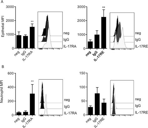 Il 17ra And Il 17re Expression On Primary Epithelial Cells And