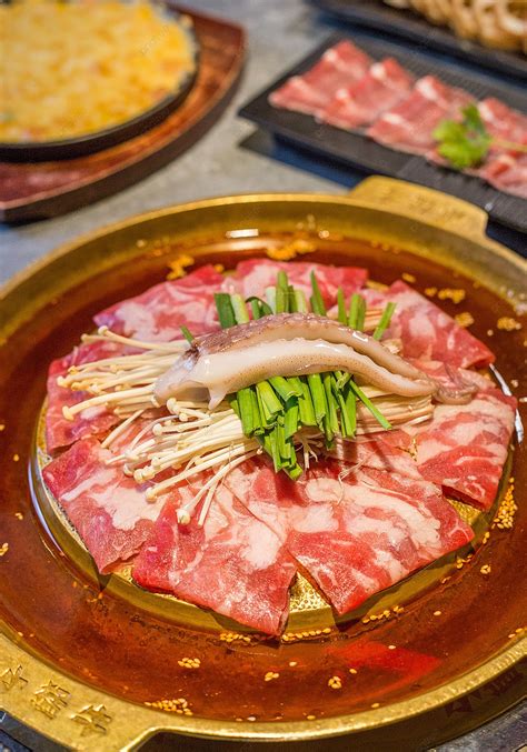 Beef Hot Pot Background Fresh Meat Hot Pot Yummy Dishes Hot Pot Background Image For Free