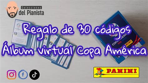 Primer regalatón 30 códigos álbum virtual Copa América 2024 PANINI