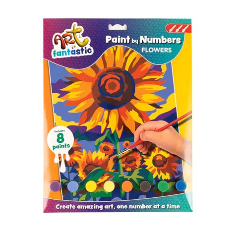 Flowers Paint By Numbers Hobbycraft