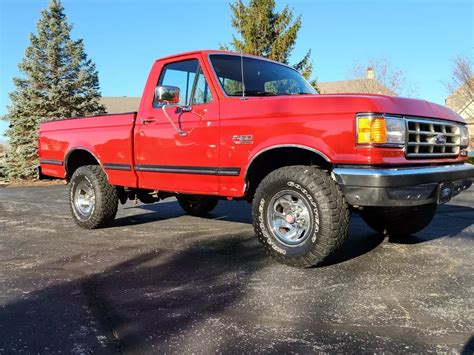 1987 Ford F 150 Pickup Red 4wd Automatic For Sale