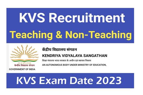 Kvs Exam Date 2023 Out Tgt Pgt Prt Hall Ticket Download All Jobs