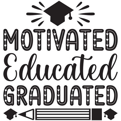 Motivated Educated Graduated 14836642 Vector Art At Vecteezy