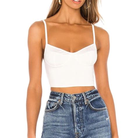 Indah Tops Cutlass Solid Bustier Crop Tank Poshmark