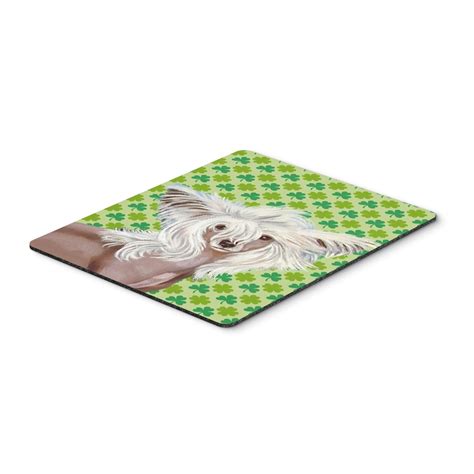 Chinese Crested St Patricks Day Shamrock Portrait Mouse Pad Hot Pad Or Trivet Walmart