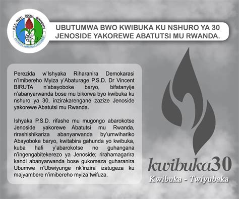 Ubutumwa Bwo Kwibuka Ku Nshuro Ya Jenoside Yakorewe Abatutsi Mu