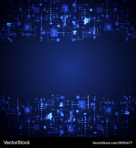 Social Media Background Network Concept Royalty Free Vector