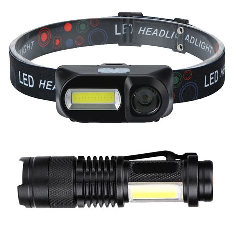 Xpe Cob Led Mode Adjustable Rechargeable Headlights Telescopic