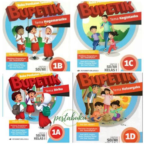 Jual Bupetik Buku Penilaian Tematik Sd Mi Kelas Jilid A B C D