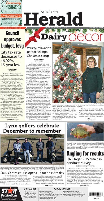 Thursday December 14 2023 Sauk Centre Herald