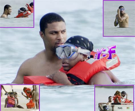 Fantasia Barrino And Antwaun Cook Spotted At The Beach In Barbados