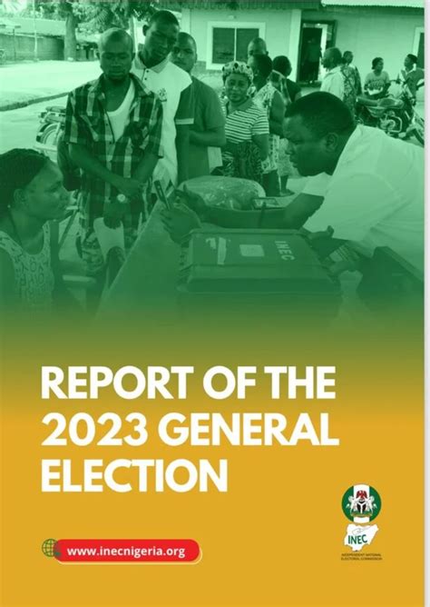 Inec Publishes 2023 General Elections Report Vanguard News