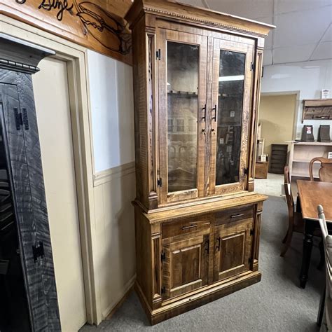 Rustic Empire Gun Cabinet Pinhook In Stock Ph 47713 All Wood Furniture