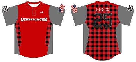Dillsburg Lumberjacks Custom Modern Baseball Jerseys