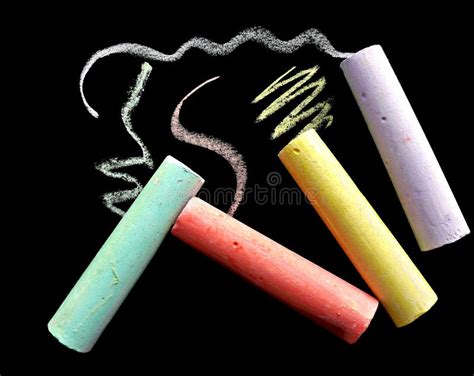 Colorful School Chalk Stock Image Image Of Drawing Pink 16471901