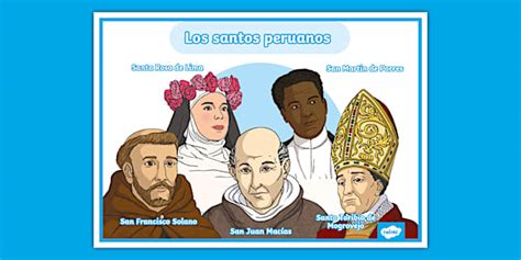 Póster Los Santos Peruanos Recursos Educativos Twinkl
