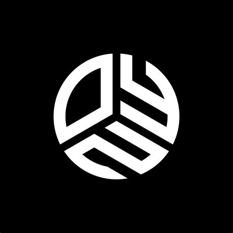 OYN letter logo design on black background. OYN creative initials ...