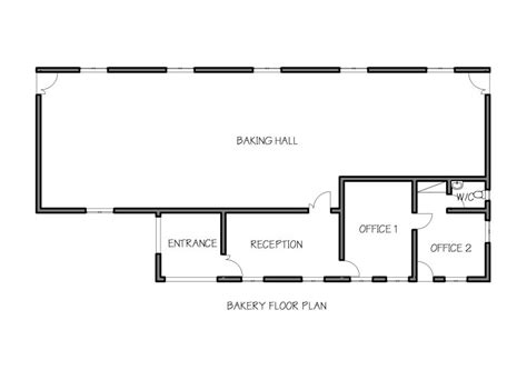 Outstanding Exotic Bakery Floor Plan Sample