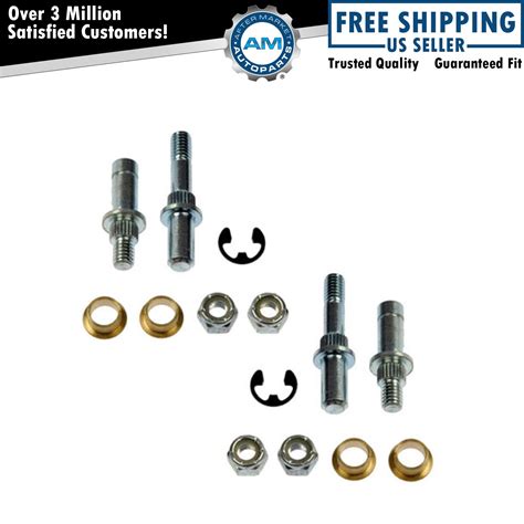 Dorman Rear Upper Lower Door Hinge Pin Bushing Kit Pair For GM