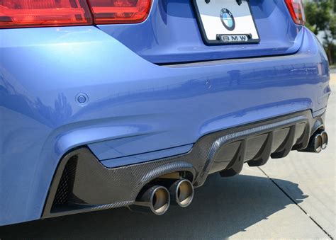 M Sport Performance Carbon Fiber Rear Quad Diffuser For 2013 BMW 4