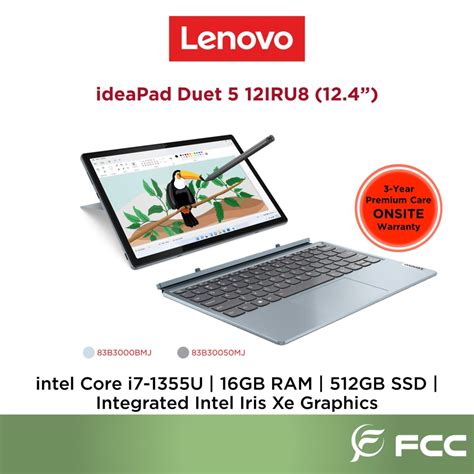 Lenovo IdeaPad Duet 5 12IRU8 Intel Core i7-1355U 16GB 512GB SSD - FCC ...