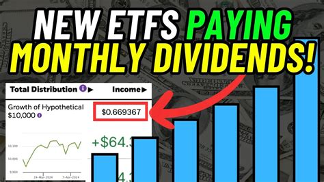 New High Yield Etfs That Pay Monthly Dividends Youtube