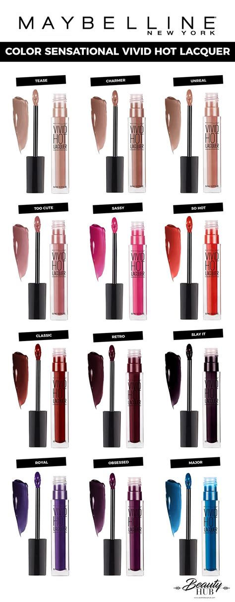 Maybelline Color Sensational Vivid Hot Lacquer Drugstore Makeup Makeup Drugstore Makeup Brands
