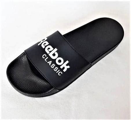 Мужские Шлёпанцы Тапочки Reebok Сланцы Рибок Чёрные (размеры: 40 ...