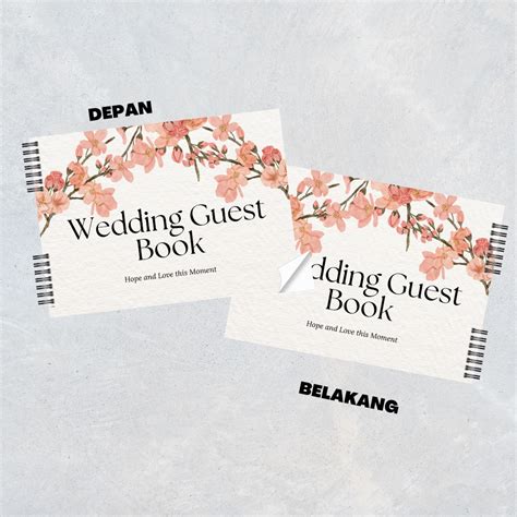 Jual Buku Tamu Pernikahan NON CUSTOM Wedding Guest Book NON CUSTOM