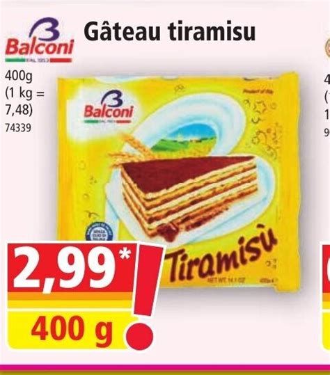 Promo G Teau Tiramisu Chez Norma