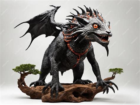 Premium Ai Image Dragon Concept Art Dragon Sculptures Dragon Statues