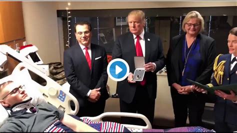 Trump Just Walked Up To This Wounded Veteran And Surprised Him With The