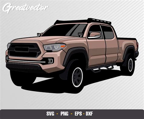 Tacoma Trd L Eps Svg Png Dxf L Vector Art Etsy