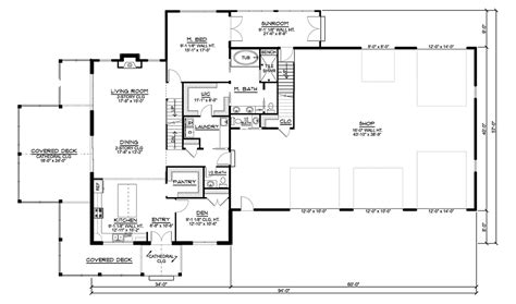 Barndominium Craftsman House Plan With Beds Baths Car