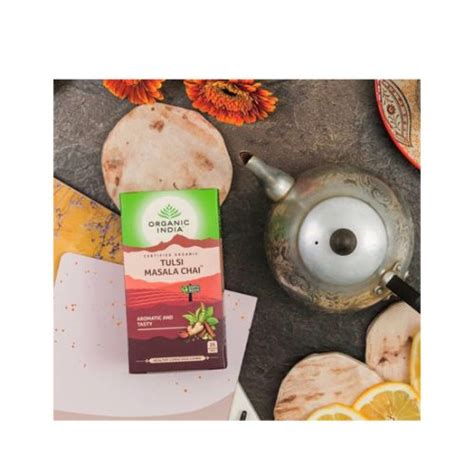 TULSI MASALA CHAI 25 BOLSAS ORGANIC INDIA BIOMECO