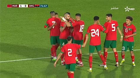 هدف سفيان رحيمي المغرب ضد أنغولا 1 0 اليوم مباراة ودية المغرب اليوم