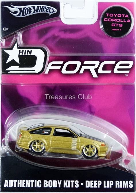 Hot Wheels Toyota Corolla Gts Hin D Force G New In Pack Gold